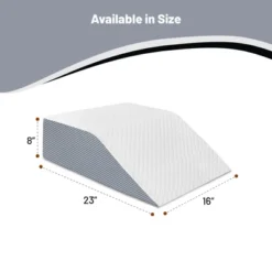 Continental Sleep, Leg Wege Elevation Pillow For Blood Circulation | Relieved & Recovers Foot And Ankle Injuries | Chic Jacquard Cover, 8”x16”x23” -Bedding Discounts GUEST 003e70d1 fee4 4bf6 b11e 142bd5f0a21f