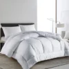 Peace Nest All Season White Down Alternative Duvet Comforter Insert With Jacquard Cover