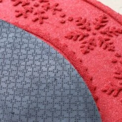 3' Aqua Shield Snowflake Tree Skirt Round Mat Red - Bungalow Flooring -Bedding Discounts GUEST 0373c99b 8889 4bdf b70f 14a4820a251e