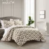 Chic Home Tudor 7 Piece Duvet Cover Set Contemporary Geometric Hexagon Pattern Print Bed In A Bag Bedding With Zipper Closure Beige