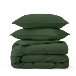 Peace Nest Linen Duvet Cover Set, Durable, Breathable & Moisture-Wicking, 3 Piece Bedding Set With Pillow Shams, Green, Twin, 68"x90" 9 Peace Nest Linen Duvet Cover Set, Durable, Breathable & Moisture-Wicking, 3 Piece Bedding Set With Pillow Shams, Green, Twin, 68"x90" -Bedding Discounts GUEST 06bac6ed 77b8 43ad 97f1 831238e16ad1
