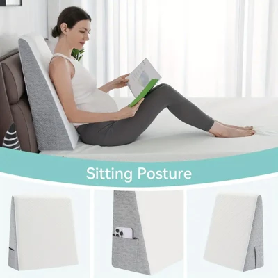 Dronery 8"Bed Wedge Triangle Pillow With Soft Memory Foam And Washable Cover,For Acid Reflux,Heartburn,Back Pain Relief,Snoring,Sleep Apnea And Gerd 11 Dronery 8"Bed Wedge Triangle Pillow With Soft Memory Foam And Washable Cover,For Acid Reflux,Heartburn,Back Pain Relief,Snoring,Sleep Apnea And Gerd - Image 11