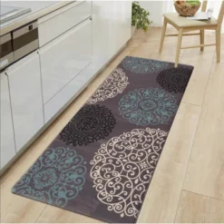 World Rug Gallery Contemporary Modern Floral Anti Fatigue Standing Mat -Bedding Discounts GUEST 077c5d98 a86e 4672 a5ce 14b5e614824d