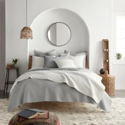 Mills Waffle Quilt And Pillow Sham Set - Levtex Home -Bedding Discounts GUEST 08754047 f519 4889 934c 065436db9cb9