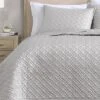 Riverbrook Home 3pc Queen Noble Tencel Coverlet Set Silver: Luxurious Woven Lyocell, Machine Washable
