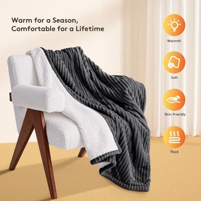 Hyleory Electric Fleece And Flannel Heated Throw Blanket With Two Size 4 Hyleory Electric Fleece And Flannel Heated Throw Blanket With Two Size - Image 4