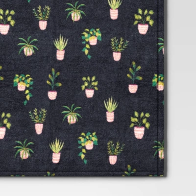 Novelty Recycled Printed Plush Throw Plants 3 Novelty Recycled Printed Plush Throw Plants - Image 3