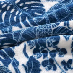 50"x70" Oversized Turtle Bay Throw Blanket Blue - Tommy Bahama: Plush, Reversible, Leaf Pattern, Kids' & Adults -Bedding Discounts GUEST 0cacf042 27f3 4731 9c6e e84c05fa4754
