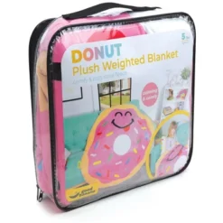 Good Banana Kids’ Donut Weighted Blanket, Cozy, Thick, Soft, Cloud-Like Coral