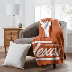 NCAA Signature Texas Longhorns 50 X 60 Raschel Throw Blanket