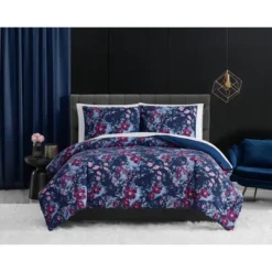 Badgley Mischka Home Midnight Garden Comforter Set Navy Blue -Bedding Discounts GUEST 1093626b 9a02 4aa8 912e 5ff12e3fd034
