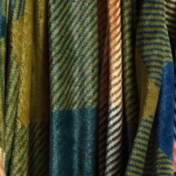 Printed Plaid Plush Throw Blanket Green Multi - Room Essentials™: Lightweight Knitted Fleece, 50x60, Machine Washable -Bedding Discounts GUEST 10aee841 8e63 465f 96f8 e9d97b6e27f9