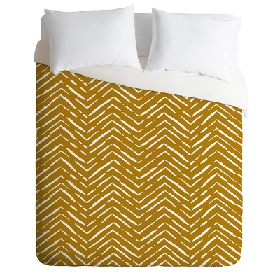Iveta Abolina La Jardin Noir Chevron Duvet Set - Deny Designs 4 Iveta Abolina La Jardin Noir Chevron Duvet Set - Deny Designs - Image 4