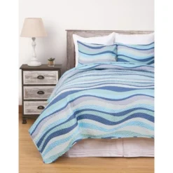 C&F Home Seawaves Coastal Beach Quilt Set 10 C&F Home Seawaves Coastal Beach Quilt Set -Bedding Discounts GUEST 125ea892 1fb7 461b 8a2f 835876d16310