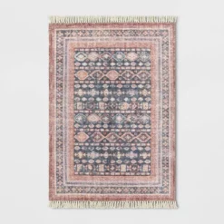 Alexandra Floral Printed Border Persian Rug Blush - Opalhouse™ -Bedding Discounts GUEST 13831d26 e9c0 4d66 95de 449574be25e7