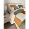BrylaneHome Modern Velvet Patchwork Bedspread
