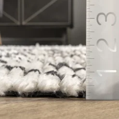 NuLOOM Alyson Modern Abstract Soft Shag Fringe Area Rug -Bedding Discounts GUEST 168bd1f9 5cde 49ce 84c4 3c495b44662f