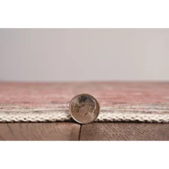 2'x8' Washable Blanton Rug Pink/Ivory - Linon: Rubber Backed, Stain-Resistant, Low Pile, Traditional Medallion Design -Bedding Discounts GUEST 17ae4813 d103 4b76 8ecf a18bf1643fa1