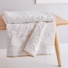 Perla White Quilted Throw - Levtex Home