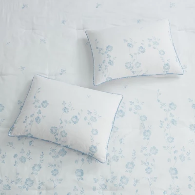 7pc Adeline Floral Printed Comforter Set - King 4 7pc Adeline Floral Printed Comforter Set - King - Image 4