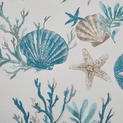 Madison Park 6pc Ocean View Cotton Sateen Duvet Cover Set Aqua 6 Madison Park 6pc Ocean View Cotton Sateen Duvet Cover Set Aqua - Image 6