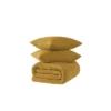 Brooklyn Loom 2pc Twin Marshmallow Comforter Set Mustard