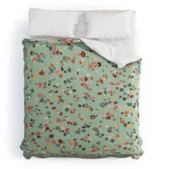 Ditsy Flowers Ninola Design Comforter Set Green/Red - Deny Designs 5 Ditsy Flowers Ninola Design Comforter Set Green/Red - Deny Designs -Bedding Discounts GUEST 1efe33f3 3bbd 477e 8938 6c5b9a5ce51d