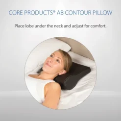 Core Products AB Contour Cervical Support Pillow, Black Vinyl -Bedding Discounts GUEST 1eff7e08 ec1a 43d3 ad57 78d667ca556d