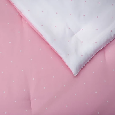 Gulches Pink Polka Dot Summer Quilt - California King, Reversible Microfiber Comforter 2 Gulches Pink Polka Dot Summer Quilt - California King, Reversible Microfiber Comforter - Image 2