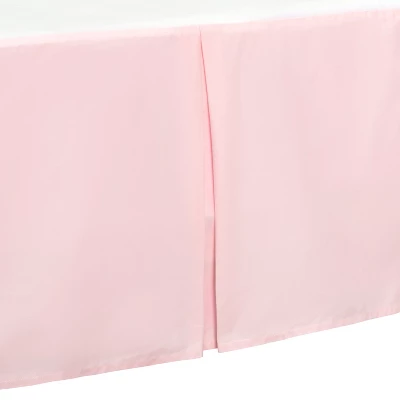 Everyday Kids Light Pink Pleated Crib Skirt – 100% Cotton Dust Ruffle For Baby Girls, Split Corners, 14” Drop – Fits Standard Crib Mattresses 5 Everyday Kids Light Pink Pleated Crib Skirt – 100% Cotton Dust Ruffle For Baby Girls, Split Corners, 14” Drop – Fits Standard Crib Mattresses - Image 5