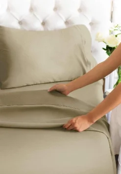 4 Piece 100% Cotton 400 Thread Count Sheet Set - CGK Linens 7 4 Piece 100% Cotton 400 Thread Count Sheet Set - CGK Linens -Bedding Discounts GUEST 20b0f1f6 7da2 453b 8acc 5de1f2cb6468