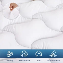 Dyonery Dual Layer Memory Foam Mattress Topper With Deep Pocket, Pillow Top Mattress Topper For Back Pain Relief -Bedding Discounts GUEST 21e0b481 2e29 42b8 abd3 77b639ffac27