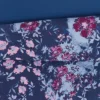 Badgley Mischka 3pc King Home Midnight Garden Duvet Cover Set Navy Blue