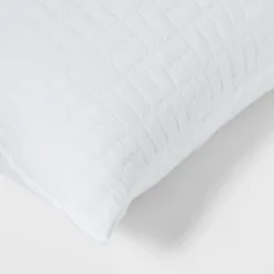 Standard/Queen Medium 2pk Plush Knit Bed Pillows White - Room Essentials™ -Bedding Discounts GUEST 22acc53b d9c0 4914 a434 f3fa8d9ea651