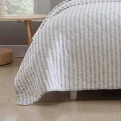 Willow Way Ticking Stripe Quilt & Sham Set - Stone Cottage -Bedding Discounts GUEST 22bc616b 75f2 45be aa49 80a13a52c678