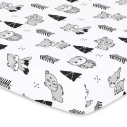 The Peanutshell Mini Crib Sheet Set - 3 Pack - Multiuse For Pack N Play, Playard, Playpen, Mini Crib - Woodland Animals -Bedding Discounts GUEST 23a270ee cd3f 430b b780 3383871a5a1d