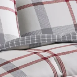 Eddie Bauer Portage Bay Plaid Comforter And Sham Set Silver -Bedding Discounts GUEST 241dd0b1 a472 4e4f 956c 99ca0ca57366