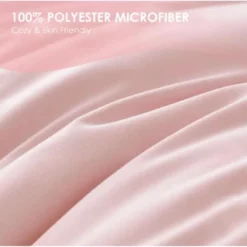 Boersma Three-piece Bedding Set With Solid Color Quilt Cover And Pillowcase,Brushed Super Soft And Machine Washable, Cute Pink Three-piece Set -Bedding Discounts GUEST 24fc09fb c521 419c b608 1229450d7e58