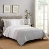 Holden Duvet Set Gray/Orange/White - Laurel & Mayfair