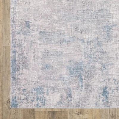 Marcel Distressed Abstract Area Rug Gray/Blue - Captiv8e Designs 7 Marcel Distressed Abstract Area Rug Gray/Blue - Captiv8e Designs - Image 7