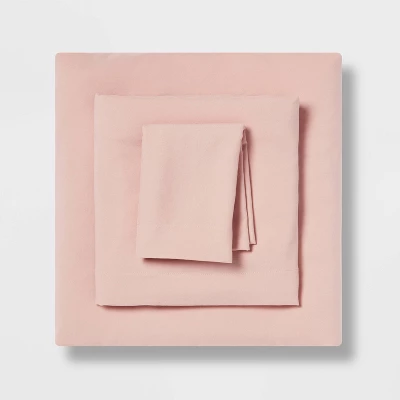 Twin/Twin XL Garment Washed Microfiber Solid Sheet Set - Room Essentials™ 6 Twin/Twin XL Garment Washed Microfiber Solid Sheet Set - Room Essentials™ - Image 6