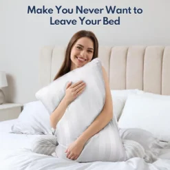 Zibroges Bed Pillows Queen Size Set Of 2 Down Alternative Microfiber Cooling Pillows For Bed -Bedding Discounts GUEST 299527b4 4bb0 4e10 bc51 19261e910b15