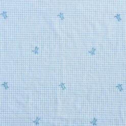 Laura Ashley Turtle Gingham - Blue Twin Sheet Set