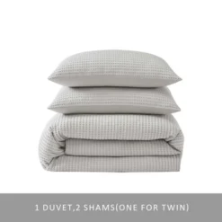 Kenneth Cole New York Textured Comforter Sets (Solid Waffle-Grey)-King -Bedding Discounts GUEST 2abd34ef 634f 440c af9f 91573c26caaf