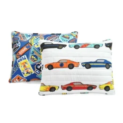 3pc Full/Queen Race Cars Reversible Kids' Quilt Set White - Lush Décor -Bedding Discounts GUEST 2b1e849a 3a22 4ffa 9656 6325728fd193
