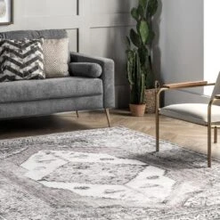 NuLOOM Gladys Machine Washable Vintage Medallion Area Rug -Bedding Discounts GUEST 2b4a7af2 a228 4370 bf9b 112a24c4964b