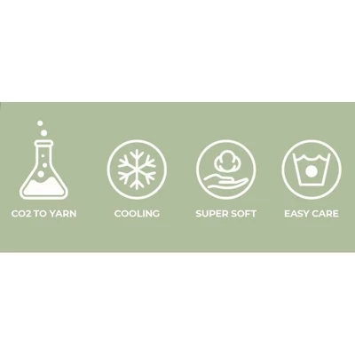 Wind & Reed Carbon Captured Cooling Mattresspad White 6 Wind & Reed Carbon Captured Cooling Mattresspad White - Image 6