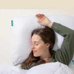 Downcle Adjustable Goose Feather And Down Bed Pillow With GRS Recycled Materials, Single-Pack -Bedding Discounts GUEST 2c489dba 9a5c 4a16 a607 96058e405f3e