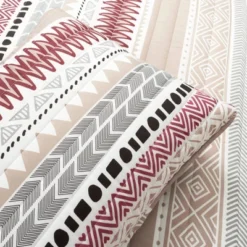 Southwest Stripe Quilt & Sham Set Red/Neutral - Lush Décor -Bedding Discounts GUEST 2c868039 5e72 454c 9b87 6447d47992b8
