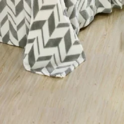 Bedding Discounts 42 Arrow Chevron Micro Plush Blanket Grey By Plazatex